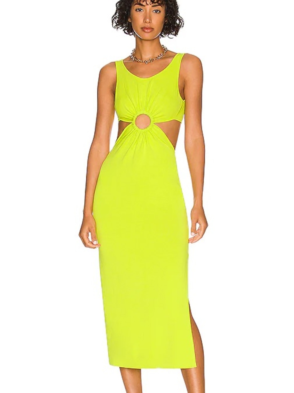 Solid & Striped Pear Green The Bailey Midi Dress M